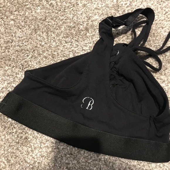 Bombshell Sportswear All Tied Up Bra Medium Black - Picture 2 of 5